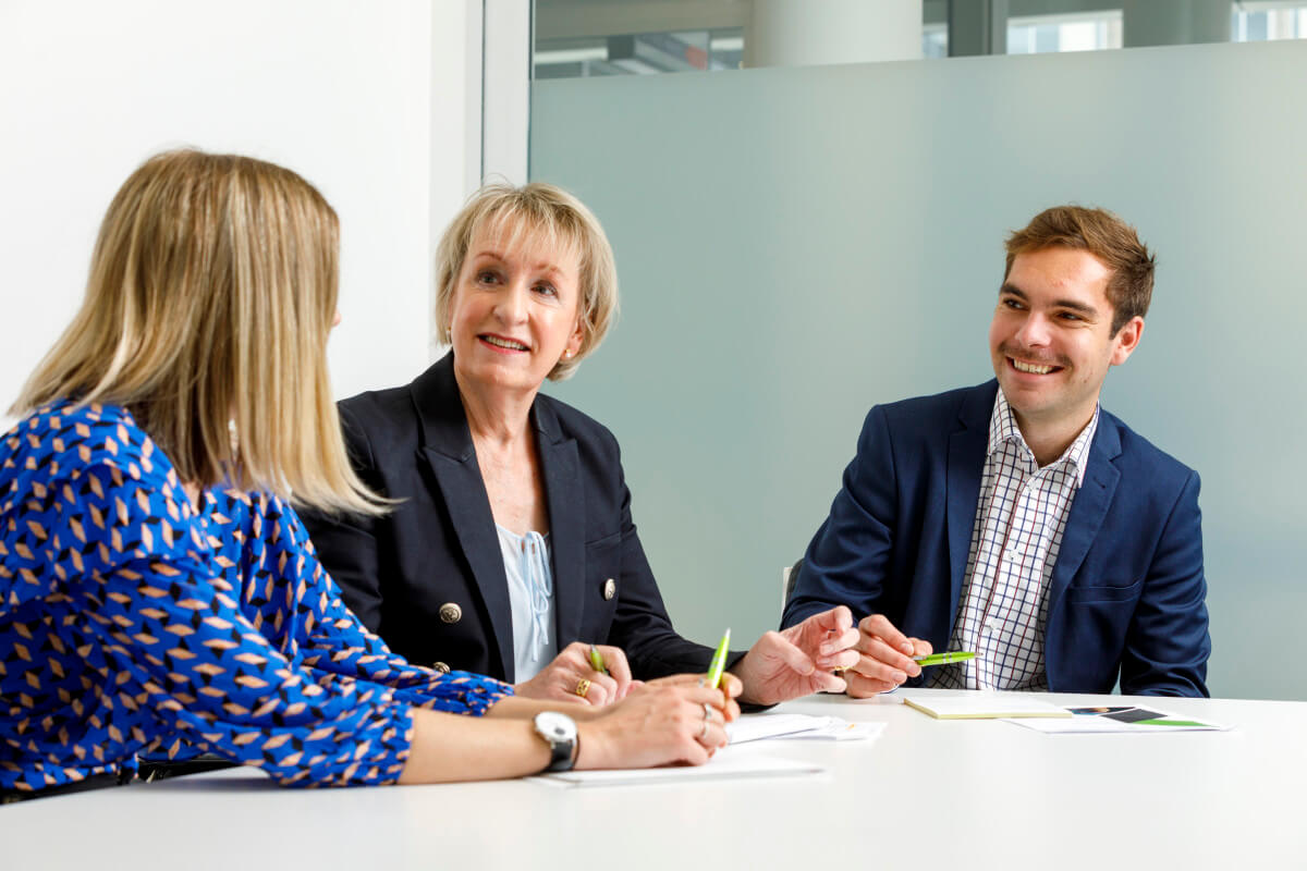 Jenny Barr, Senior HR Consultant at EQ Consultants, advising a client in Christchurch