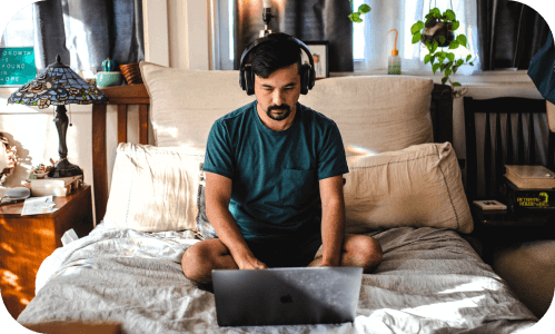 NZ HR manager working from home using HR Today software on a laptop